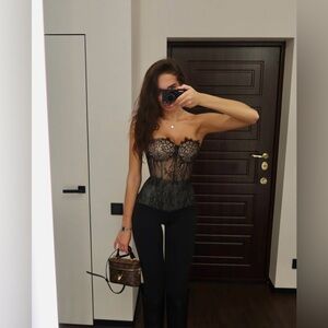 Balmain High Waisted Pants Black Size FR 36 / US 4 NWT